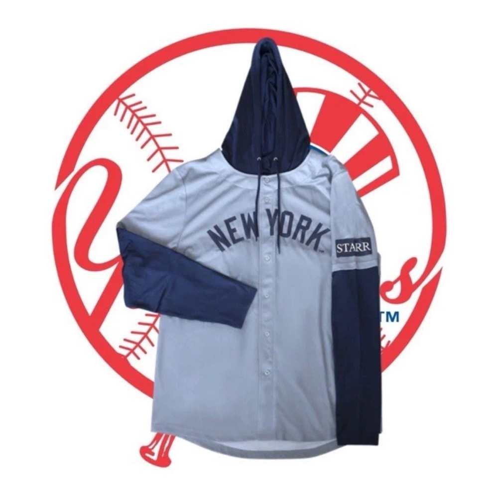 NY YANKEES JERSEY HOODIE SIZE XL SGA 9/26/25 Gaw Mens